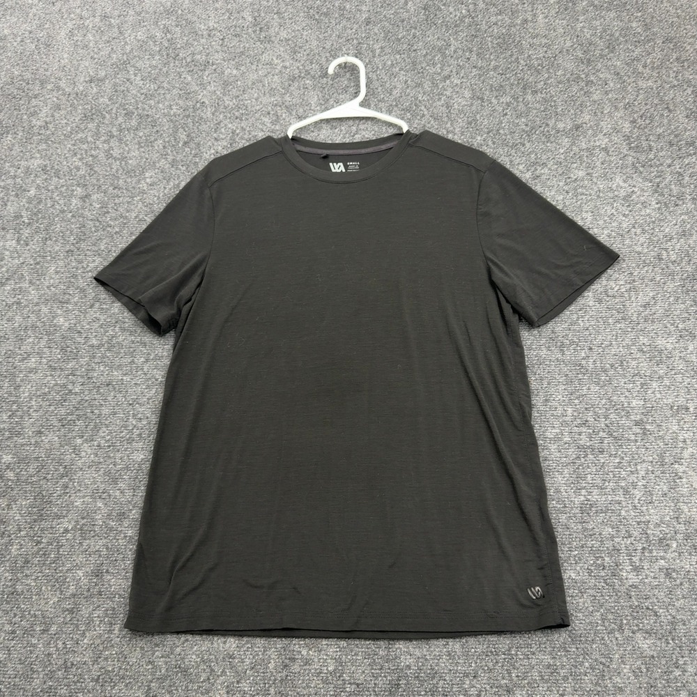 VRST T Shirt‎ Mens Small Black Polyester Tencel Spandex Crew Neck Activewear